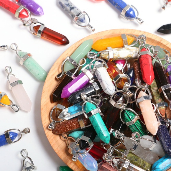 Lapis Lazuli Crystal Pendant Reiki Chakra NWOT - Picture 7 of 7